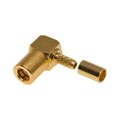RSB-4010-1B-03 - SMB MALE R/A CRIMP; 50 OHMS