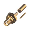 RP-3252-1B - RP SMA FEMALE BH CRIMP; 50 OHMS