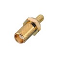 60626421110320 - MCX STRAIGHT BULKHEAD JACK, CRIM