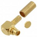 908-43500 - CONN MMCX PLUG R/A 50 OHM SOLDER