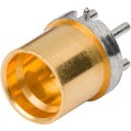 1211-40080 - SMP MALE PCB THRU-HOLE CONNECTOR