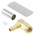 HRM-208(40) - CONN SMA PLUG R/A 50OHM SOLDER