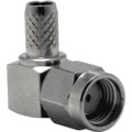 CONREVSMA012-R58 - CONN RPSMA PLUG R/A 50OHM SOLDER
