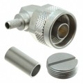53S205-306N5 - CONN N TYPE PLUG RA 50OHM SOLDER