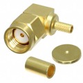 32RS247-302L5 - CONN RP-SMA PLUG R/A 50OHM SOLDR