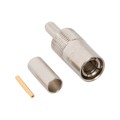 903-600P-71S - MINI-SMB STRAIGHT CRIMP PLUG FOR