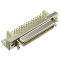 10250-55F3PC - CONN RCPT 50POS R/A SOLDER