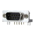 A-DS 09 A/KG-T4S - CONN D-SUB PLUG 9POS R/A SLDR
