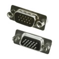 10090928-P154VLF - CONN D-SUB HD PLUG 15P VERT SLDR
