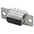 A-DF 09 PP/Z-BK - CONN D-SUB RCPT 9POS VERT SLDR
