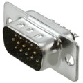 A-HDS 15 LL/Z - CONN D-SUB HD PLUG 15P SLDR CUP