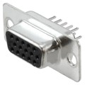 A-HDF 15 PP/Z - CONN D-SUB HD RCPT 15P VERT SLDR