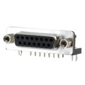 A-DF 15 A/KG-T2S - CONN D-SUB RCPT 15POS R/A SLDR