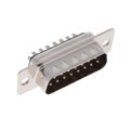 K85X-AA-15P - CONN DSUB PLUG 15P VERT SLDR CUP