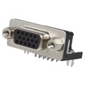 K66X-E15S-NJ - CONN D-SUB HD RCPT 15P R/A SLDR