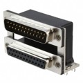 ASUB-277-25TP24 - CONN D-SUB PLUG/RCPT 25P R/A SLD