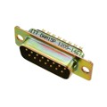 DAM-15P - CONN D-SUB PLUG 15POS PNL MNT
