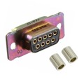 M24308/23-1F - CONN DSUB RCPT 9POS PNL MNT SLDR