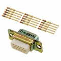 M24308/4-11Z - CONN D-SUB HD PLUG 15P PNL MNT