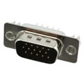 10090928-P154XLF - CONN D-SUB HD PLUG 15P VERT SLDR
