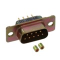 M24308/24-1F - CONN D-SUB PLUG 9POS VERT SOLDER