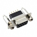 DE09-SE-1-BL-JS - CONN D-SUB RCPT 9POS VERT SLDR