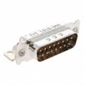 DAMP15PJK87 - CONN D-SUB PLUG 15POS R/A SLDR