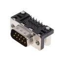 D09P33E6RX12LF - CONN D-SUB PLUG 9P R/A SLD PASTE