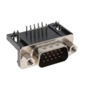 K66X-E15P-NJ - CONN D-SUB HD PLUG 15P R/A SLDR