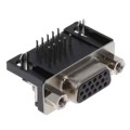 K66X-E15S-NJ30 - CONN D-SUB HD RCPT 15P R/A SLDR