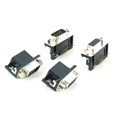 7916-26FBA - HD D-SUB RIGHT ANGLE DIP, FEMALE