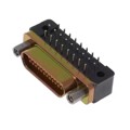 M83513/13-D01CP - 25 POS RCPT RED. 90 PCB CD PLTD