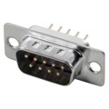 A-DS 09 PP/Z-BK - CONN D-SUB PLUG 9POS VERT SLDR