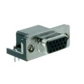 L77HDE15SD1CH4R - CONN D-SUB HD RCPT 15P R/A SLDR