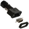 A-DS15-HOOD-WP - CONN D-SUB PLUG 15POS SLDR CUP