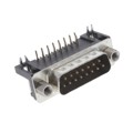 DA15-PL-25 - CONN D-SUB PLUG 15POS R/A SLDR