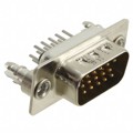 09561617712 - CONN D-SUB HD PLUG 15P VERT SLDR