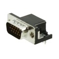 09561627812 - CONN D-SUB HD PLUG 15P R/A SLDR