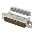09663287700 - CONN D-SUB PLUG 25P PNL MNT IDC