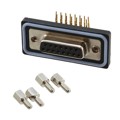 A-DF 15 AA-WP - CONN D-SUB RCPT 15POS R/A SLDR