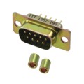 DEMM-9P-Z - CONN D-SUB PLUG 9P PNL MNT SLDR