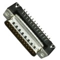 FCE17-B25PA-450 - CONN D-SUB PLUG 25POS R/A SLDR