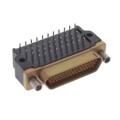M83513/14-G01CP - 51 POS RCPT RED. 90 PCB CD PLTD