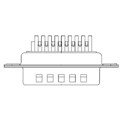 1731140231 - CONN D-SUB HD PLUG 15POS PNL MNT