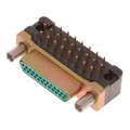 DCCM25PCBRP - CONN MICRO-D PLUG 25POS R/A SLDR