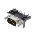 D09P23A4GV00LF - CONN D-SUB PLUG 9POS R/A SLDR