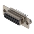 K85X-AD-15S-K - CONN D-SUB RCPT 15POS VERT SLDR