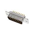 L77DA15P - CONN D-SUB PLUG 15POS SLDR CUP