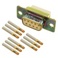 DEMAM-9S - CONN D-SUB RCPT 9P PNL MT CRIMP