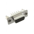DE09-ST-1-BL - CONN D-SUB RCPT 9POS VERT SLDR